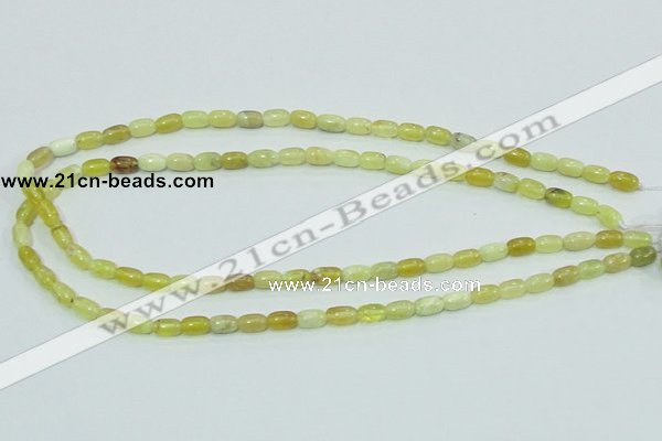 COP356 15.5 inches 5*8mm rice yellow opal gemstone beads wholesale