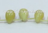 COP357 15.5 inches 13*18mm teardrop yellow opal gemstone beads