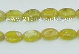 COP361 15.5 inches 9*12mm oval yellow opal gemstone beads wholesale