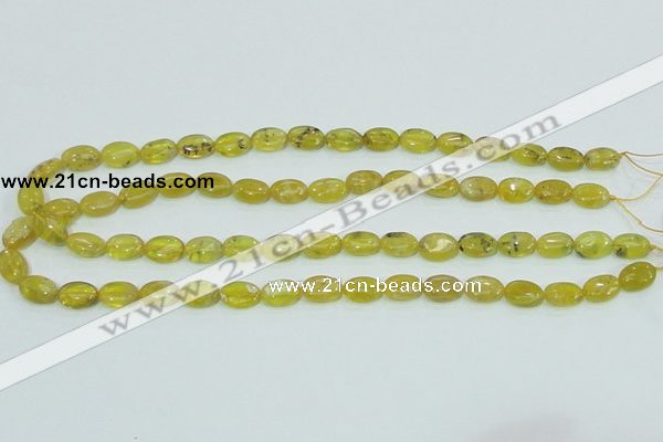 COP361 15.5 inches 9*12mm oval yellow opal gemstone beads wholesale