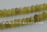 COP371 15.5 inches 5*8mm rondelle yellow opal gemstone beads