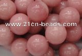 COP406 15.5 inches 14mm round Chinese pink opal gemstone beads