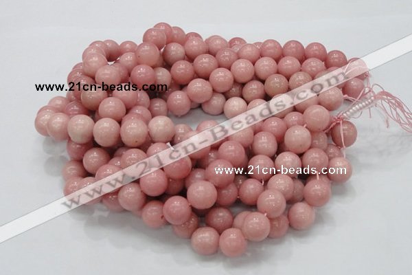 COP406 15.5 inches 14mm round Chinese pink opal gemstone beads