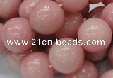 COP407 15.5 inches 18mm round Chinese pink opal gemstone beads