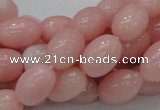 COP409 15.5 inches 10*14mm rice Chinese pink opal gemstone beads