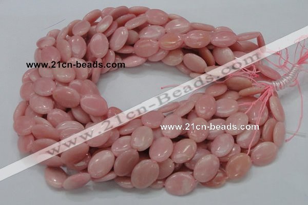 COP419 15.5 inches 14*18mm oval Chinese pink opal gemstone beads