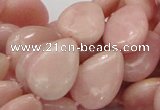 COP424 15.5 inches 12*18mm flat teardrop Chinese pink opal gemstone beads