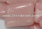 COP429 15.5 inches 30*40mm rectangle Chinese pink opal gemstone beads