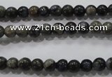 COP452 15.5 inches 6mm round natural grey opal gemstone beads