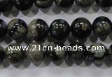 COP454 15.5 inches 10mm round natural grey opal gemstone beads