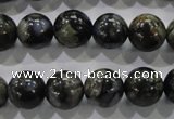 COP455 15.5 inches 12mm round natural grey opal gemstone beads