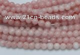 COP50 15.5 inches 4mm round natural pink opal gemstone beads