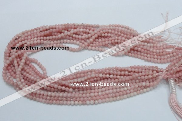 COP50 15.5 inches 4mm round natural pink opal gemstone beads