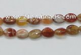 COP500 15.5 inches 6*8mm oval natural red opal gemstone beads