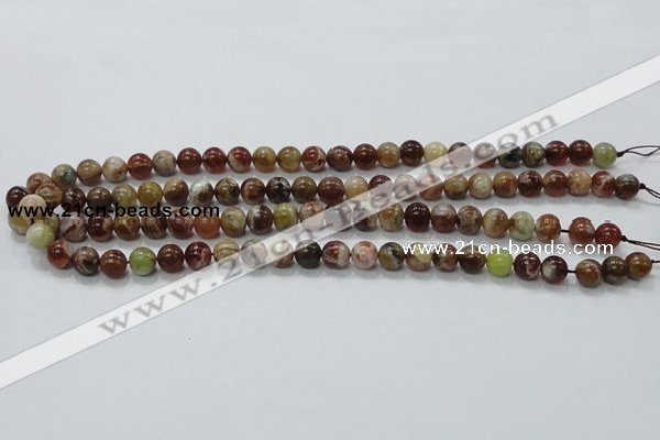 COP501 15.5 inches 8mm round natural red opal gemstone beads