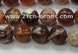 COP503 15.5 inches 12mm round natural red opal gemstone beads