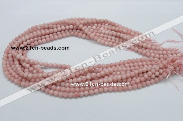 COP51 15.5 inches 5mm round natural pink opal gemstone beads