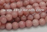 COP52 15.5 inches 7mm round natural pink opal gemstone beads