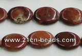 COP522 15.5 inches 13*18mm oval red opal gemstone beads wholesale