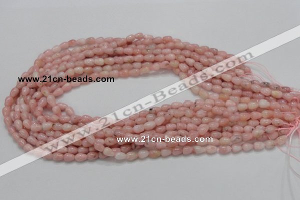 COP54 15.5 inches 5*8mm teardrop natural pink opal gemstone beads