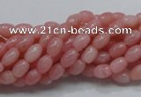 COP55 15.5 inches 5*7mm rice natural pink opal gemstone beads