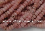 COP56 15.5 inches 2.5*4mm rondelle natural pink opal gemstone beads