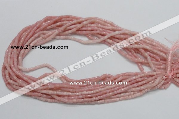 COP57 15.5 inches 2.5*3.5mm column natural pink opal gemstone beads