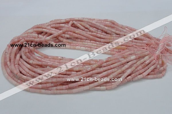 COP58 15.5 inches 4*7mm column natural pink opal gemstone beads