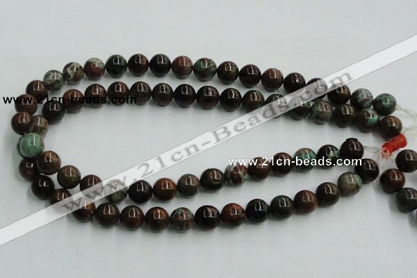 COP600 15.5 inches 12mm round green opal gemstone beads wholesale