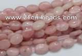 COP61 15.5 inches 6*8mm oval natural pink opal gemstone beads