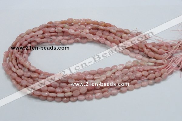 COP61 15.5 inches 6*8mm oval natural pink opal gemstone beads