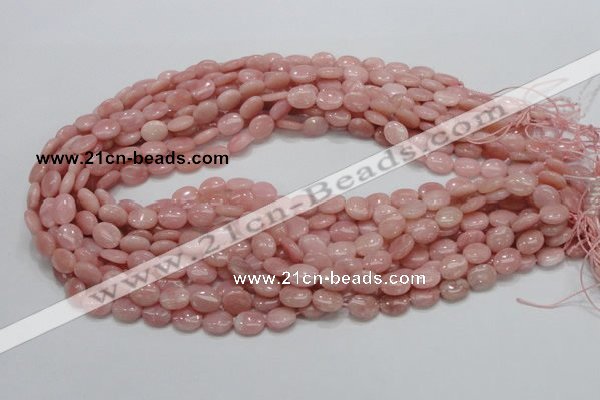 COP62 15.5 inches 8*10mm oval natural pink opal gemstone beads