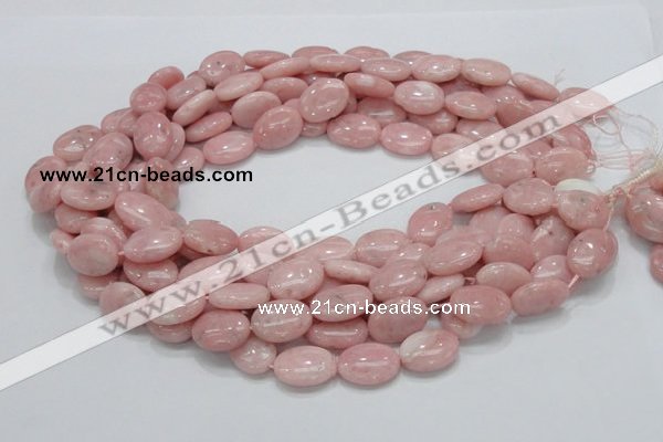 COP65 15.5 inches 14*18mm oval natural pink opal gemstone beads