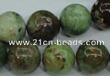 COP656 15.5 inches 16mm round green opal gemstone beads wholesale