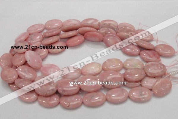 COP66 15.5 inches 18*25mm oval natural pink opal gemstone beads