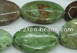 COP680 15.5 inches 20*30mm oval green opal gemstone beads