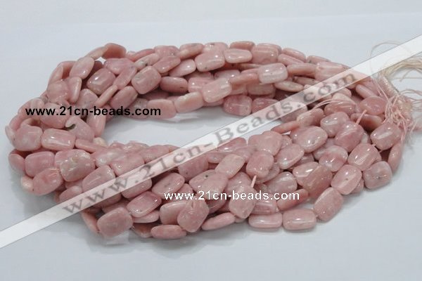 COP69 15.5 inches 10*14mm rectangle natural pink opal gemstone beads