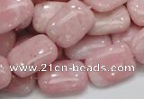 COP70 15.5 inches 13*18mm rectangle natural pink opal gemstone beads