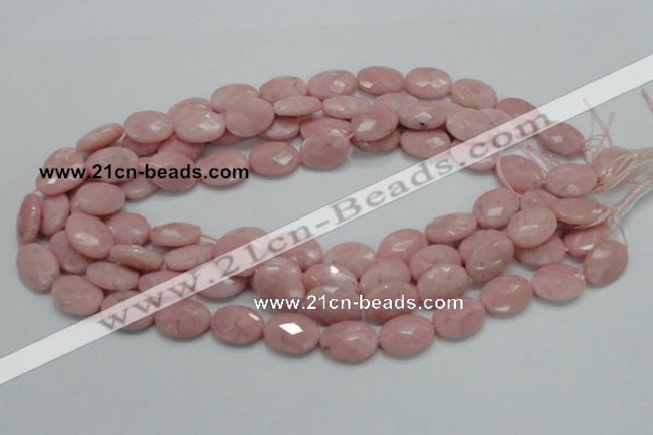 COP72 15.5 inches 13*18mm faceted oval natural pink opal beads