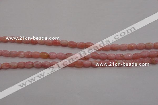 COP85 15.5 inches 4*6mm drum natural pink opal gemstone beads