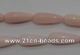 COP87 15.5 inches 8*20mm teardrop natural pink opal gemstone beads