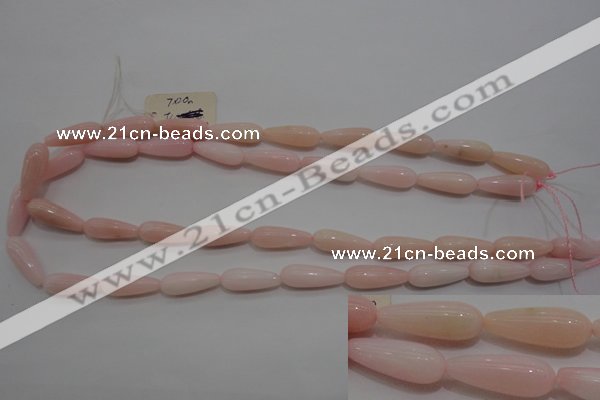 COP87 15.5 inches 8*20mm teardrop natural pink opal gemstone beads