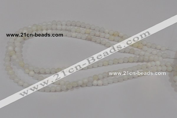 COP900 15.5 inches 6mm round natural white opal gemstone beads