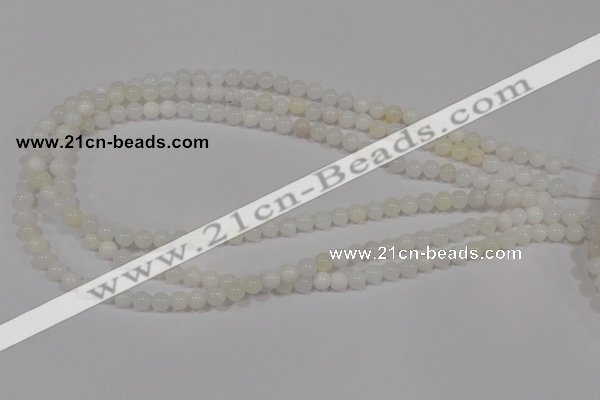 COP901 15.5 inches 8mm round natural white opal gemstone beads