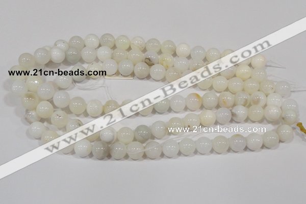 COP903 15.5 inches 12mm round natural white opal gemstone beads