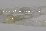 COP906 15.5 inches 8*10mm oval natural white opal gemstone beads