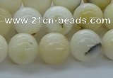 COP924 15.5 inches 12mm round white opal gemstone beads