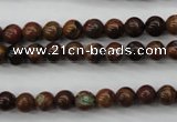 COP951 15.5 inches 6mm round green opal gemstone beads wholesale