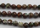 COP961 15.5 inches 6mm faceted round green opal gemstone beads