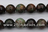 COP988 15.5 inches 12mm round green opal gemstone beads wholesale